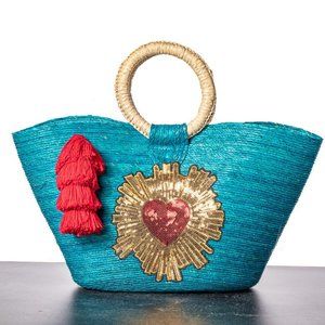 Mexican colorful palm bag